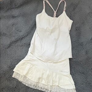 Women's White tennis/golf outfit XS